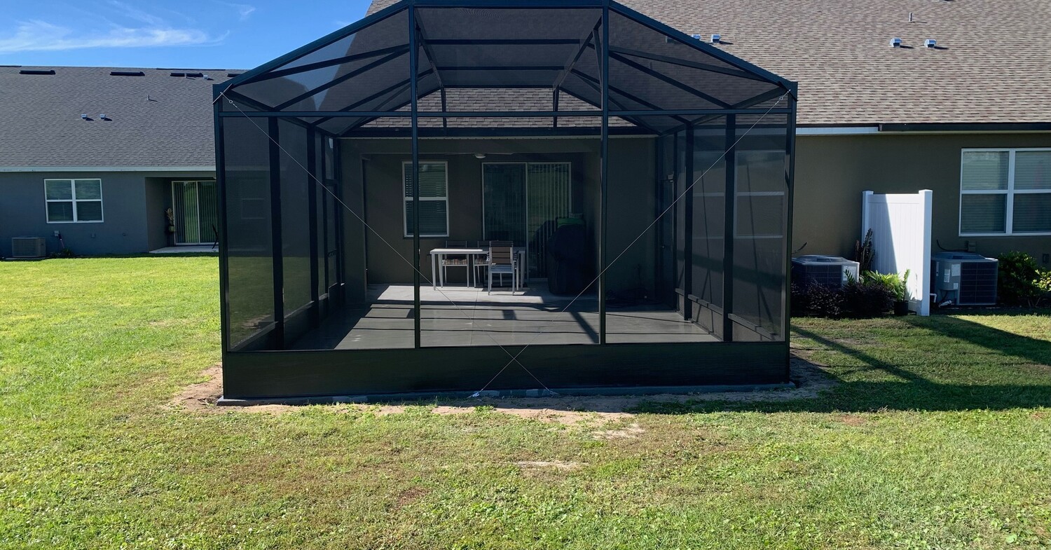 screen enclosure vs open patio florida